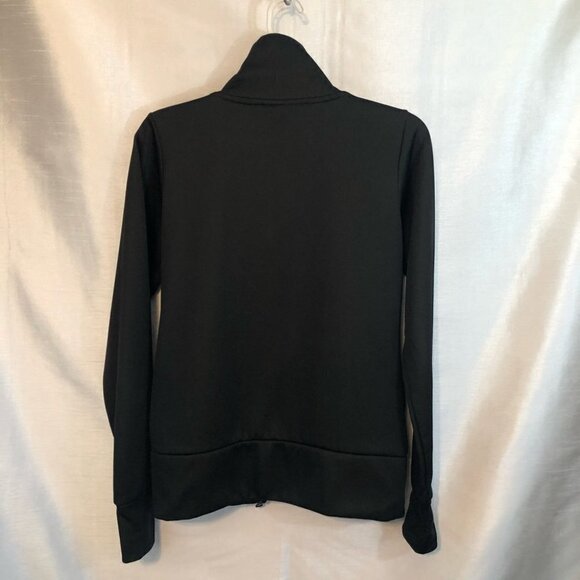 Bench Ladies Lg Polyester Jacket Black with Lime Green  Fleece Lined and Logo - Picture 15 of 16